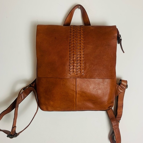 Vilenca Handbags - Vilenca Holland Anthropologie Brown Leather Backpack